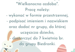 Zaproszenie do wielkanocnego przeglądu "Wielkanocna Ozdoba"