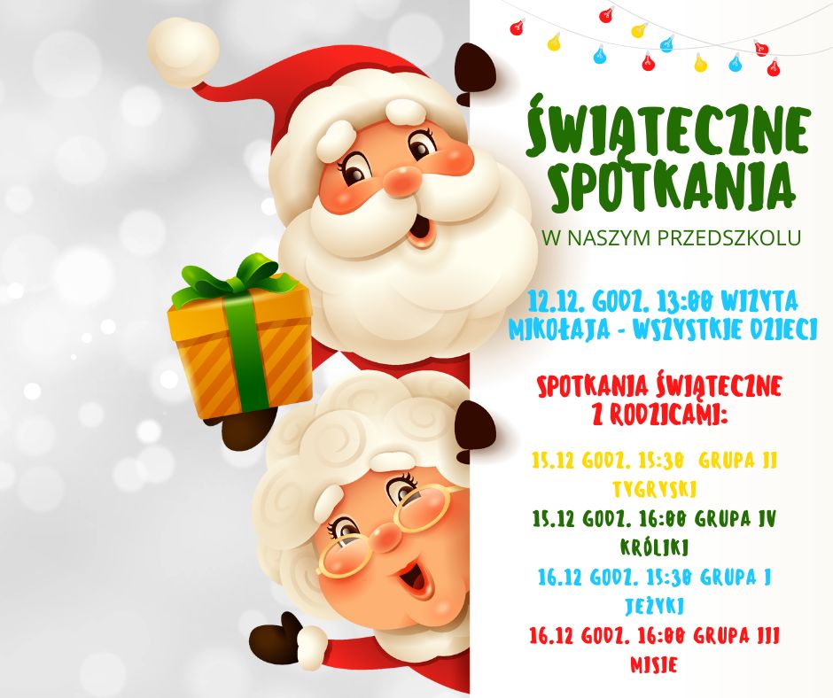 zaproszenie na świąteczne spotkania