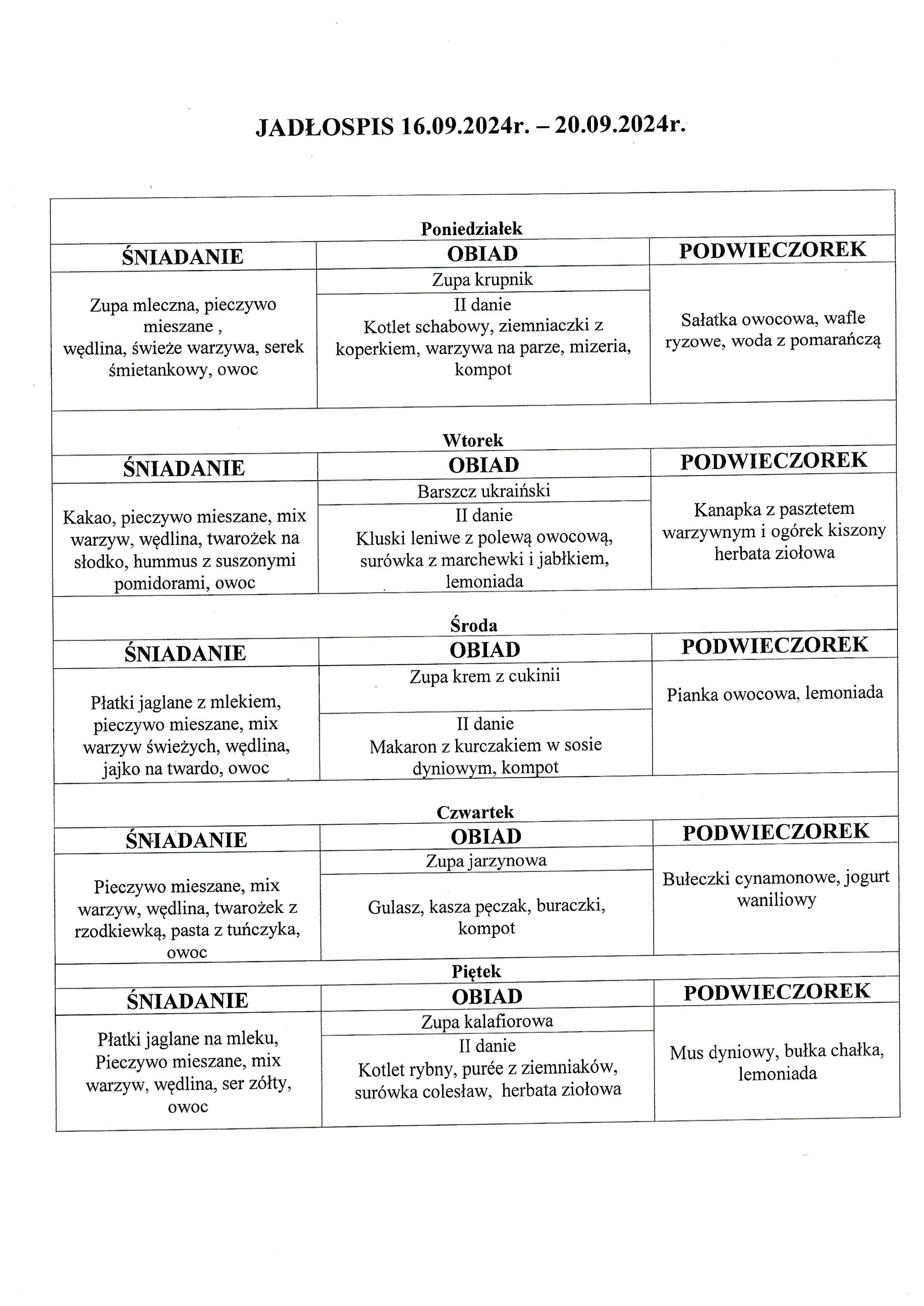 jadlospis 16-20.09