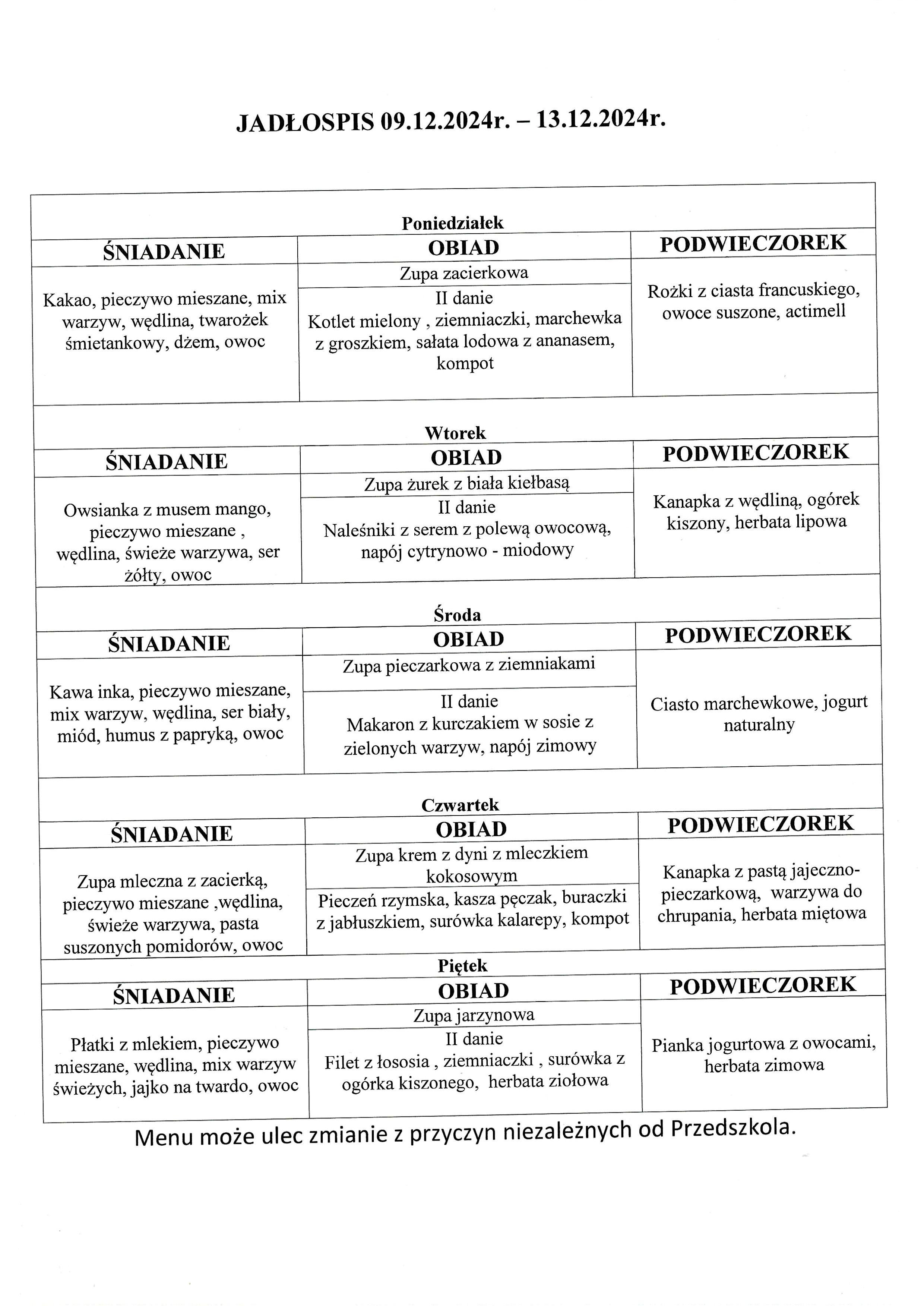 jadłospis 16-20.12.24