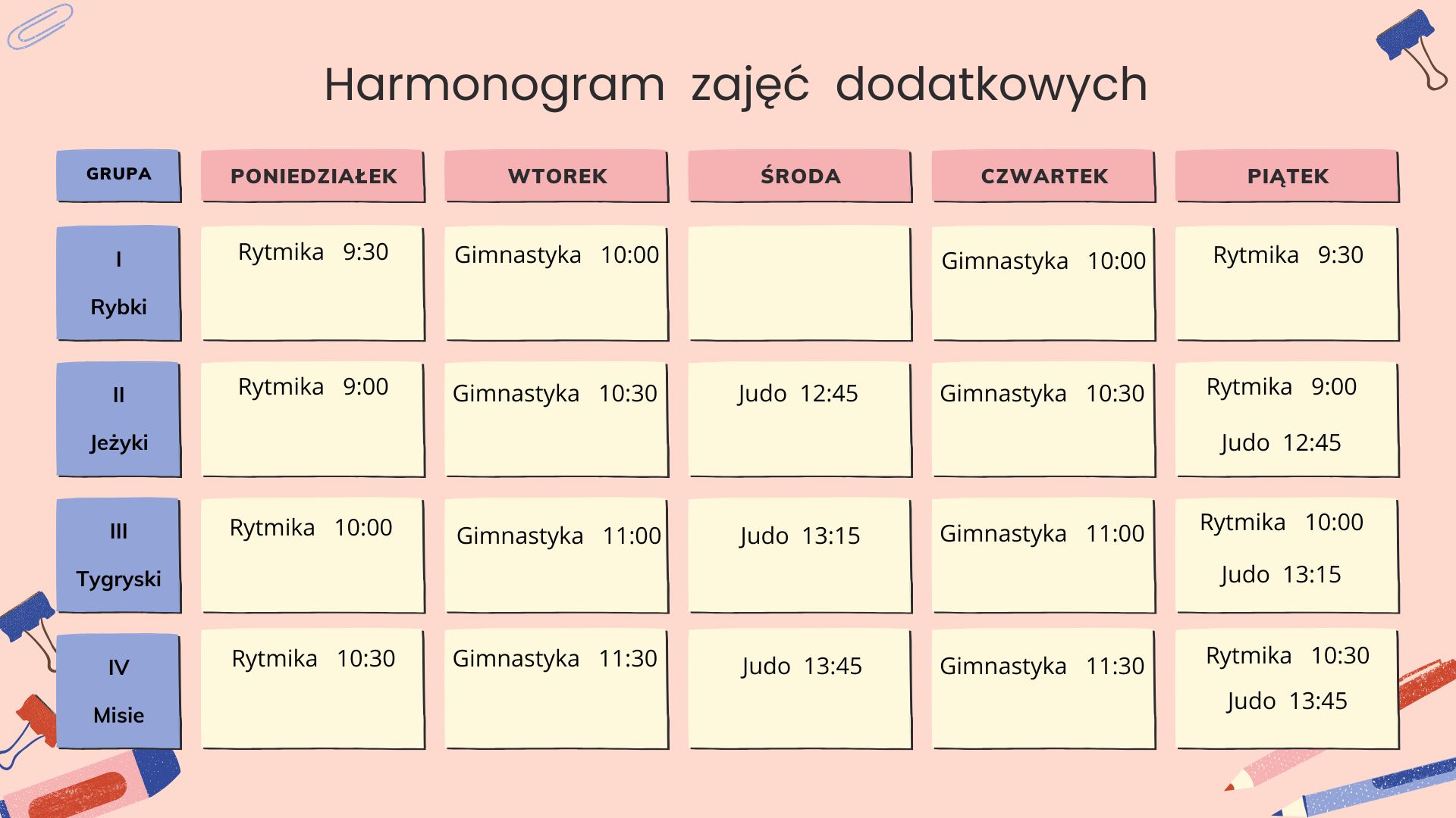 harmonogram