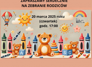 Zaproszenie na zebranie rodziców